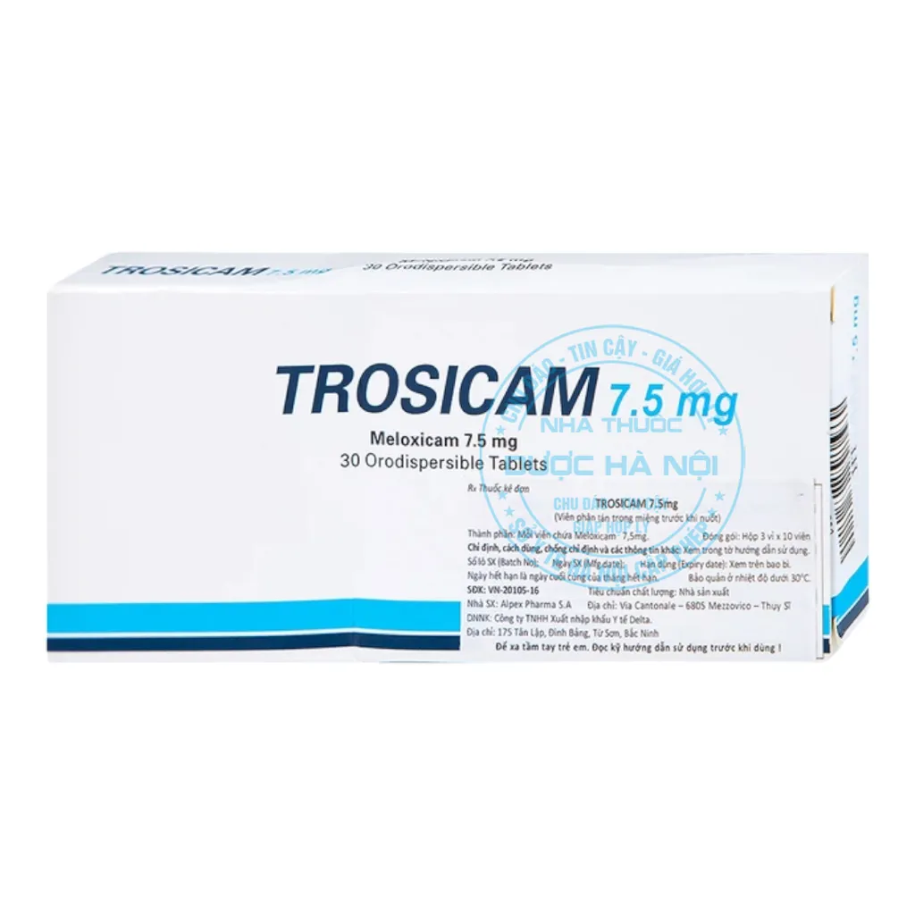 Thuốc Trosicam 7.5mg