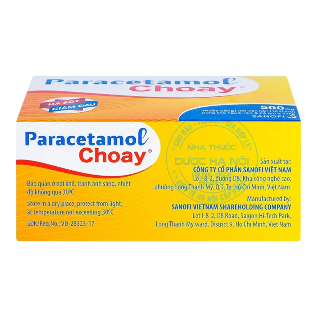 Thuốc Paracetamol Choay 500mg