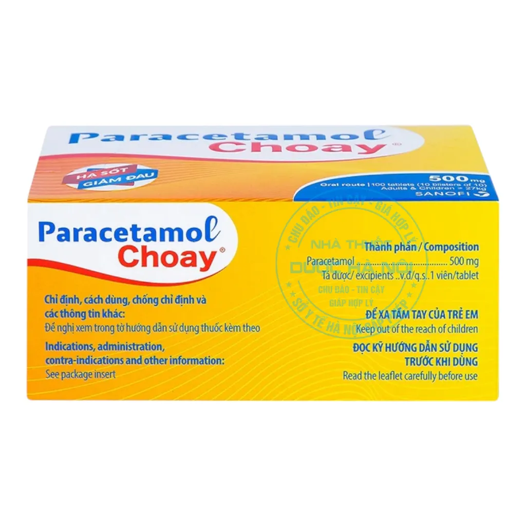 Thuốc Paracetamol Choay 500mg