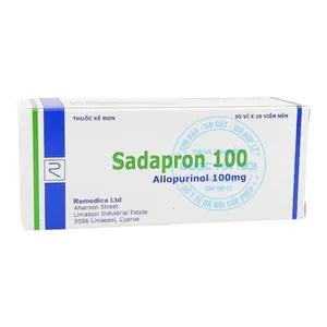 Thuốc Sadapron 100 điều trị cho bệnh nhân gout và tăng acid uric máu