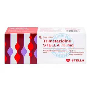 Thuốc điều trị đau thắt ngực ổn định Trimetazidine Stella 35mg  (3 vỉ x 10 viên)