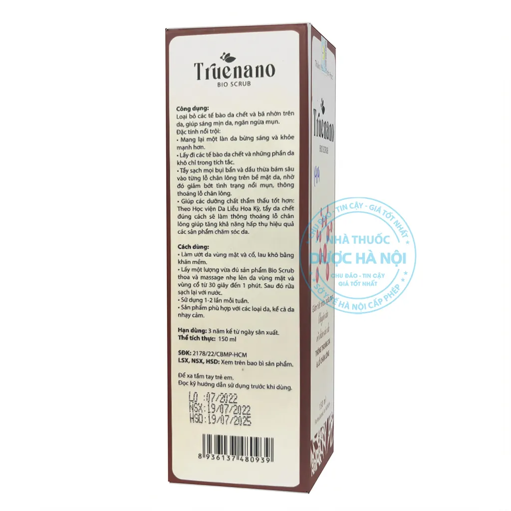 Tẩy da chết Truenano 150ml