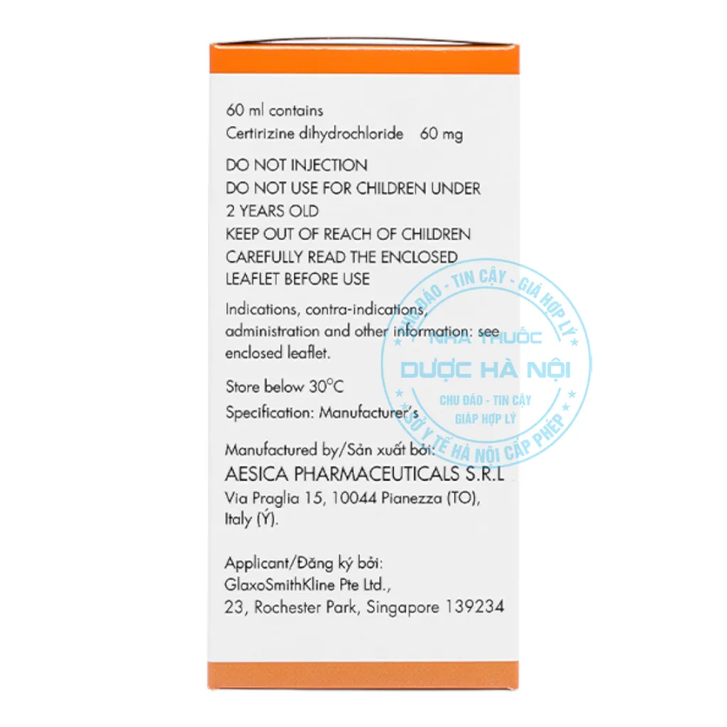 Thuốc Zyrtec 60ml