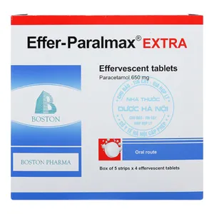 Thuốc Effer-Paralmax Extra 650mg điều trị các triệu chứng đau và hạ sốt