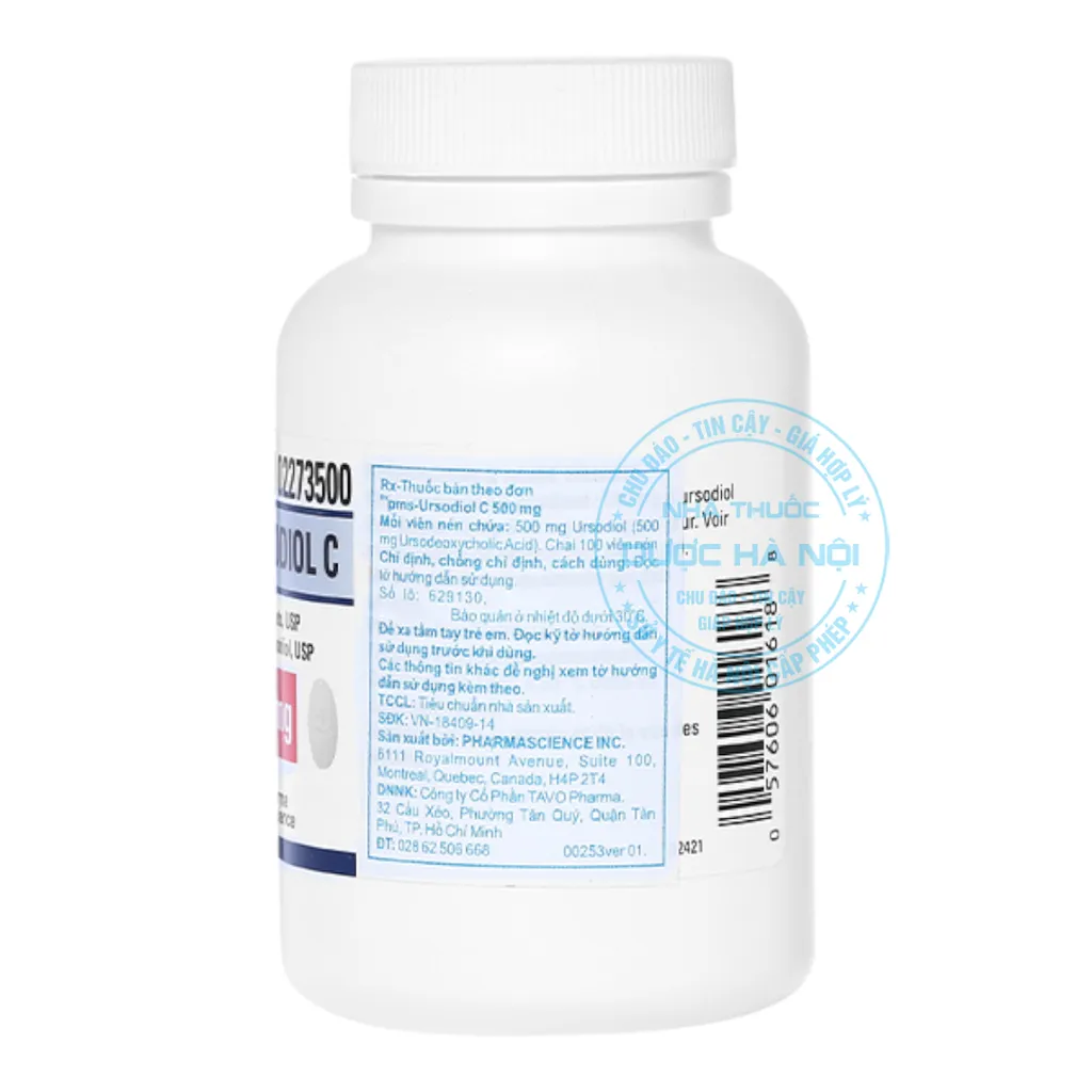Thuốc Ursodiol C 500mg