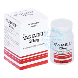 Thuốc Vastarel 20mg sử dụng điều trị đau thắt ngực (60 viên)