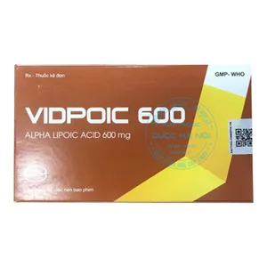 Thuốc Vidpoic 600mg thuốc điều trị rối loạn cảm giác do bệnh viêm đa dây thần kinh  (1 Hộp x 3 vỉ/ 30 Viên)