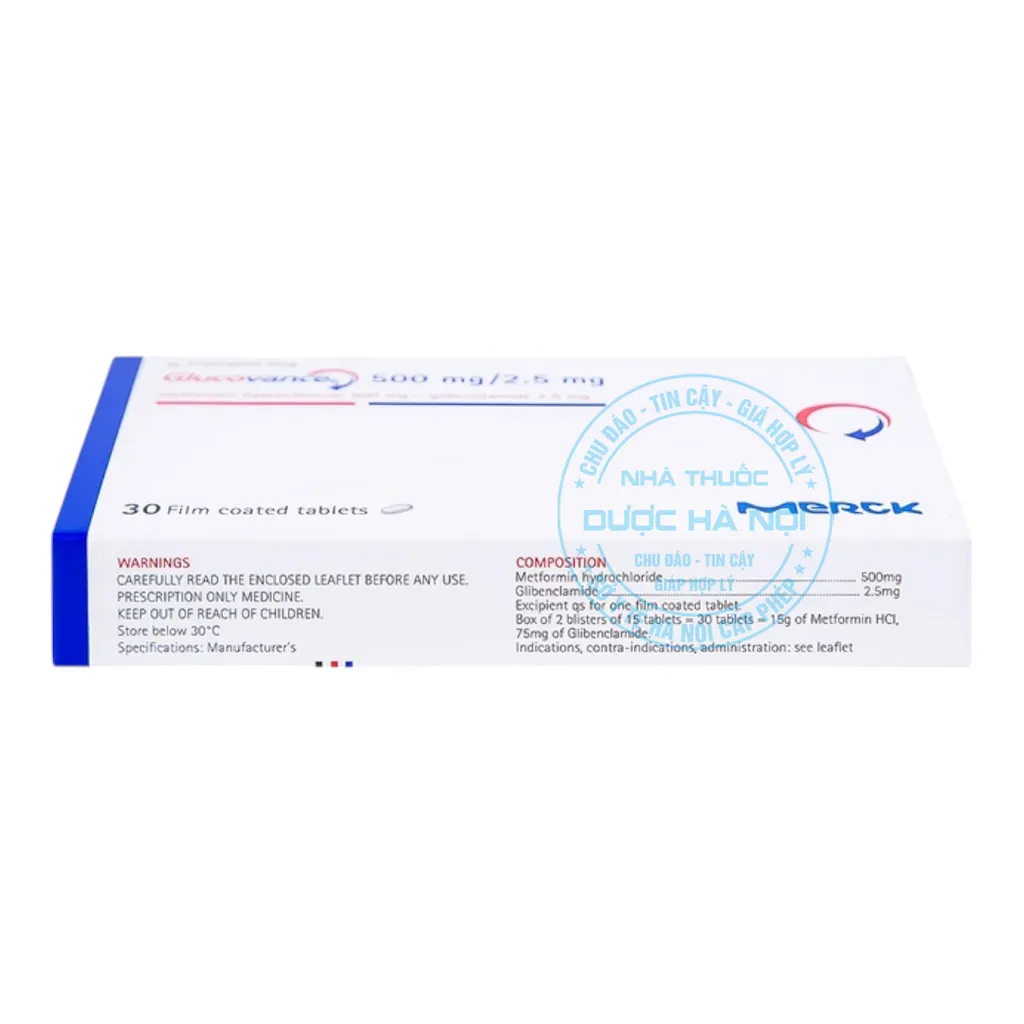 Thuốc Glucovance 500mg/2.5 mg