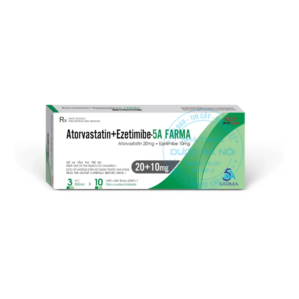 Thuốc Atorvastatin+Ezetimibe-5A FARMA