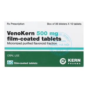 Thuốc VenoKern 500mg điều trị các triệu chứng suy tuần hoàn tĩnh mạch
