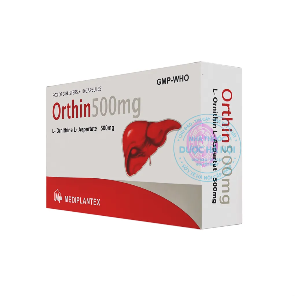thuốc Orthin 500mg