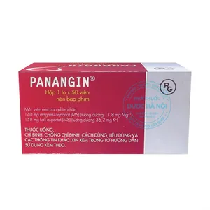 Thuốc Panangin Gedeon bổ sung kali, magnesi trong suy tim  (1 Hộp x50 Viên)