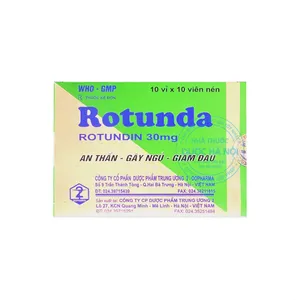 Thuốc Rotunda 30mg Dopharma hỗ trợ an thần, ngủ ngon (10 vỉ x 10 viên)