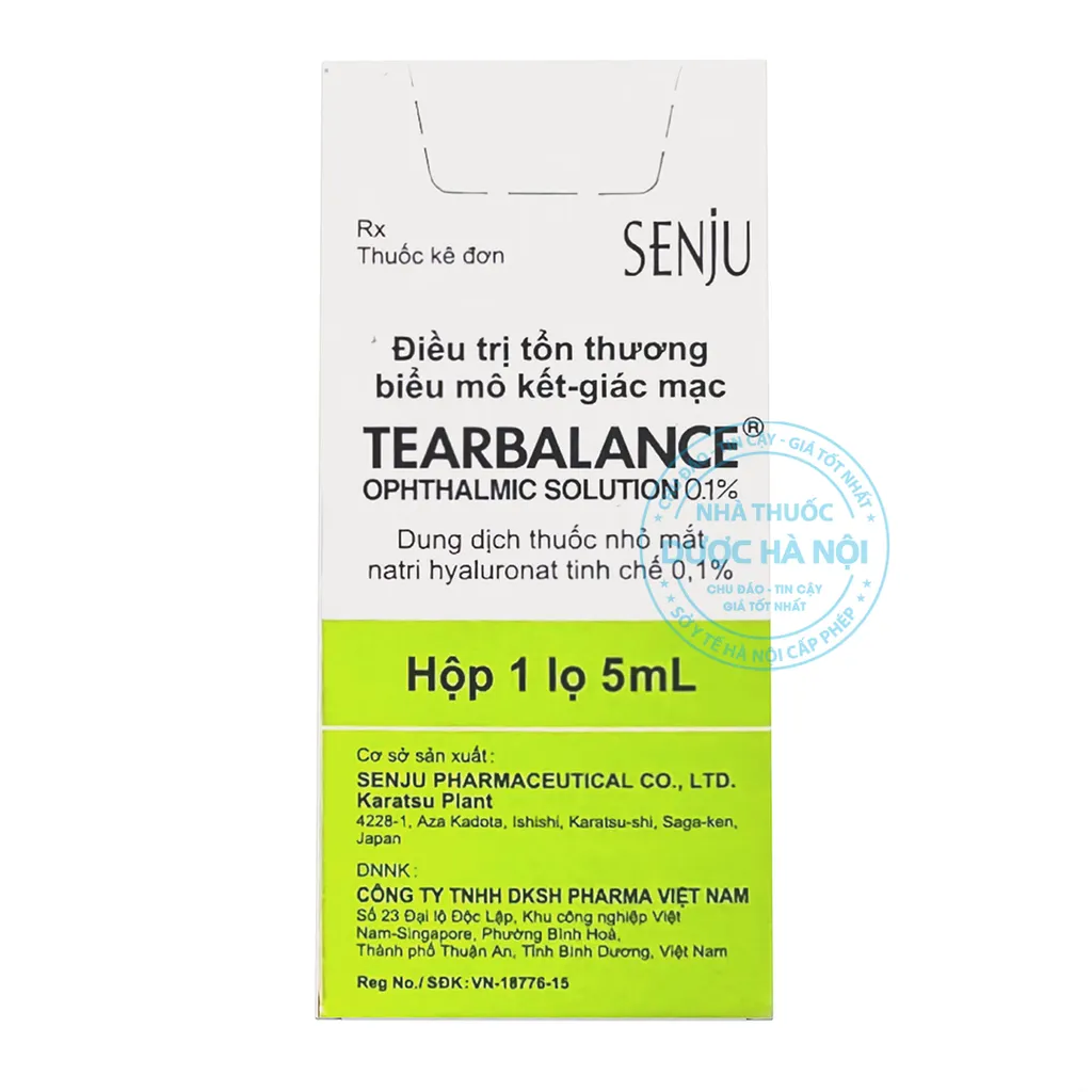 thuốc nhỏ mắt Tearbalance 0.1%