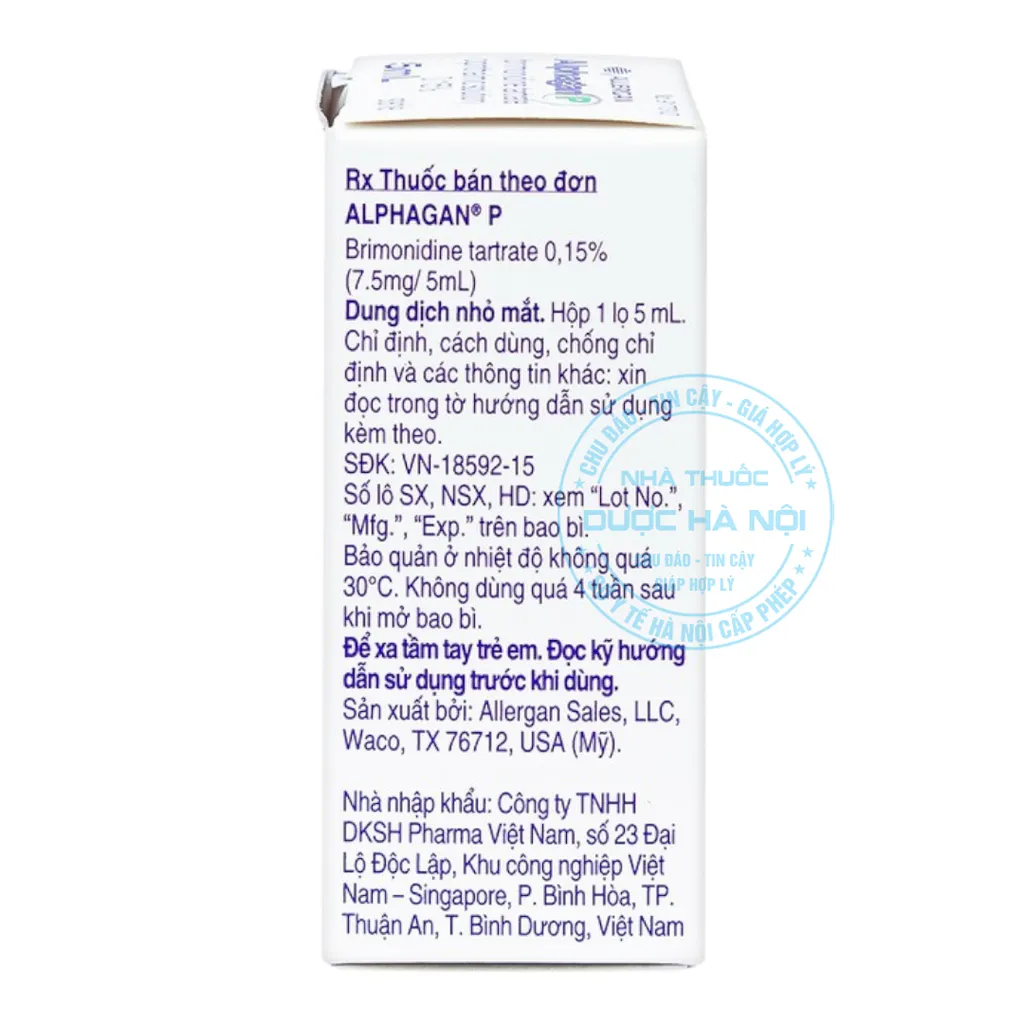 Thuốc nhỏ mắt Alphagan P