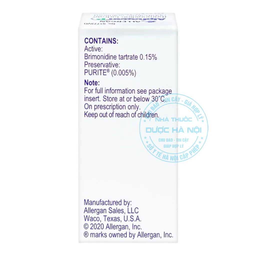 Thuốc nhỏ mắt Alphagan P