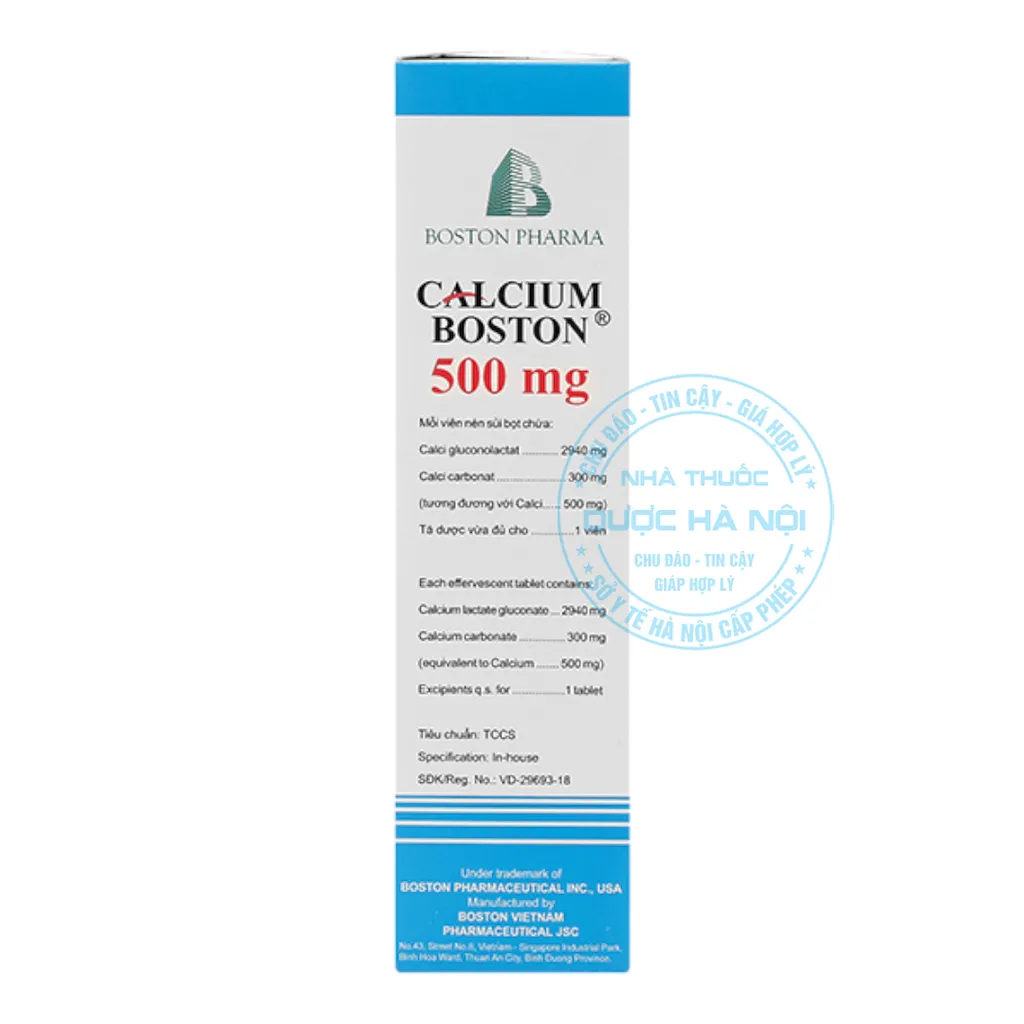 Viên sủi Calcium Boston