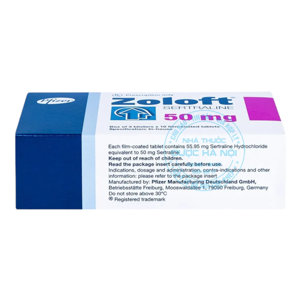 Thuốc Zoloft Sertraline 50mg