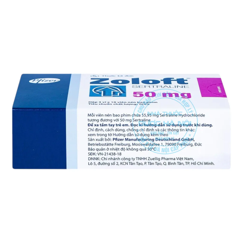 Thuốc Zoloft Sertraline 50mg