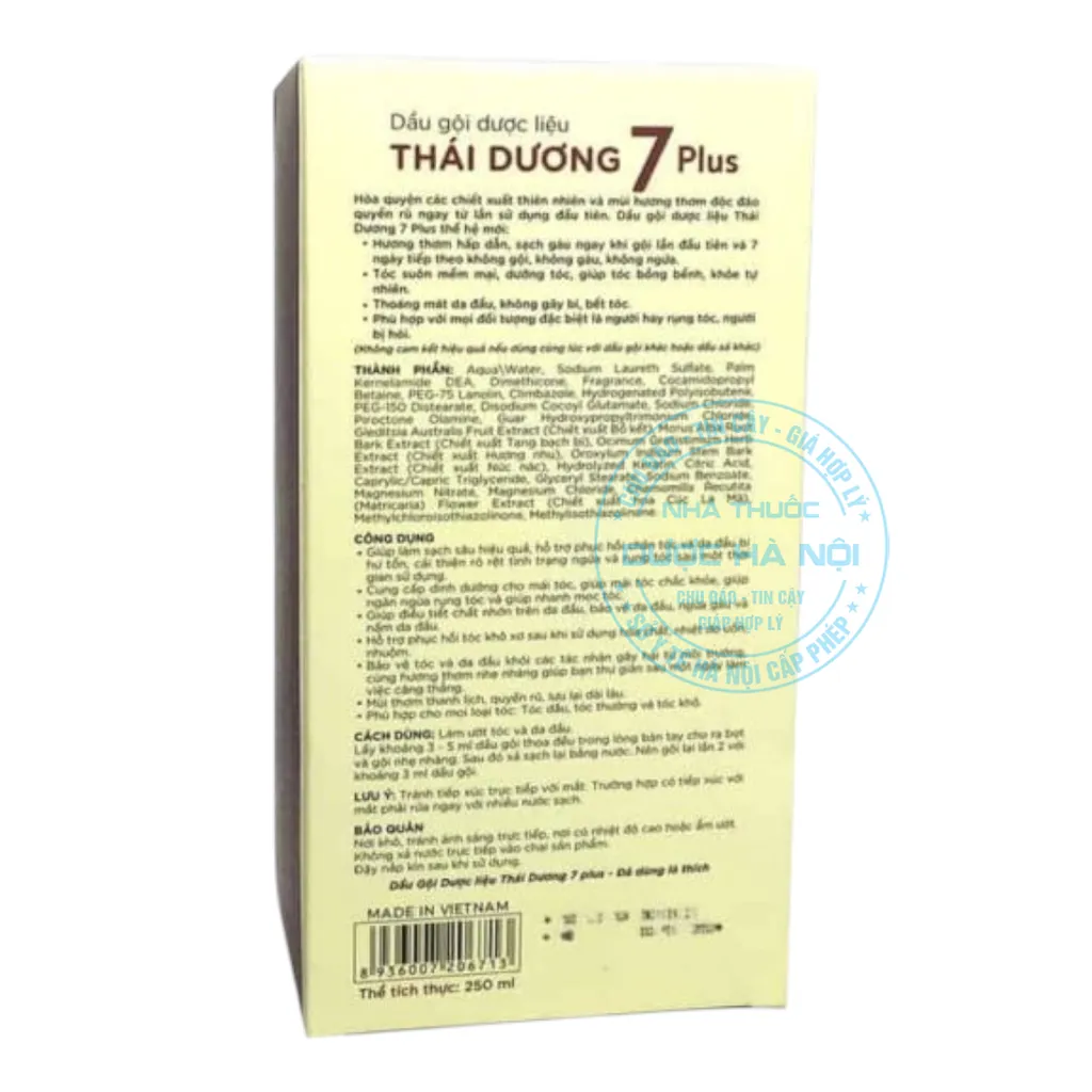 Dầu gội dược liệu Thái Dương 7 Plus