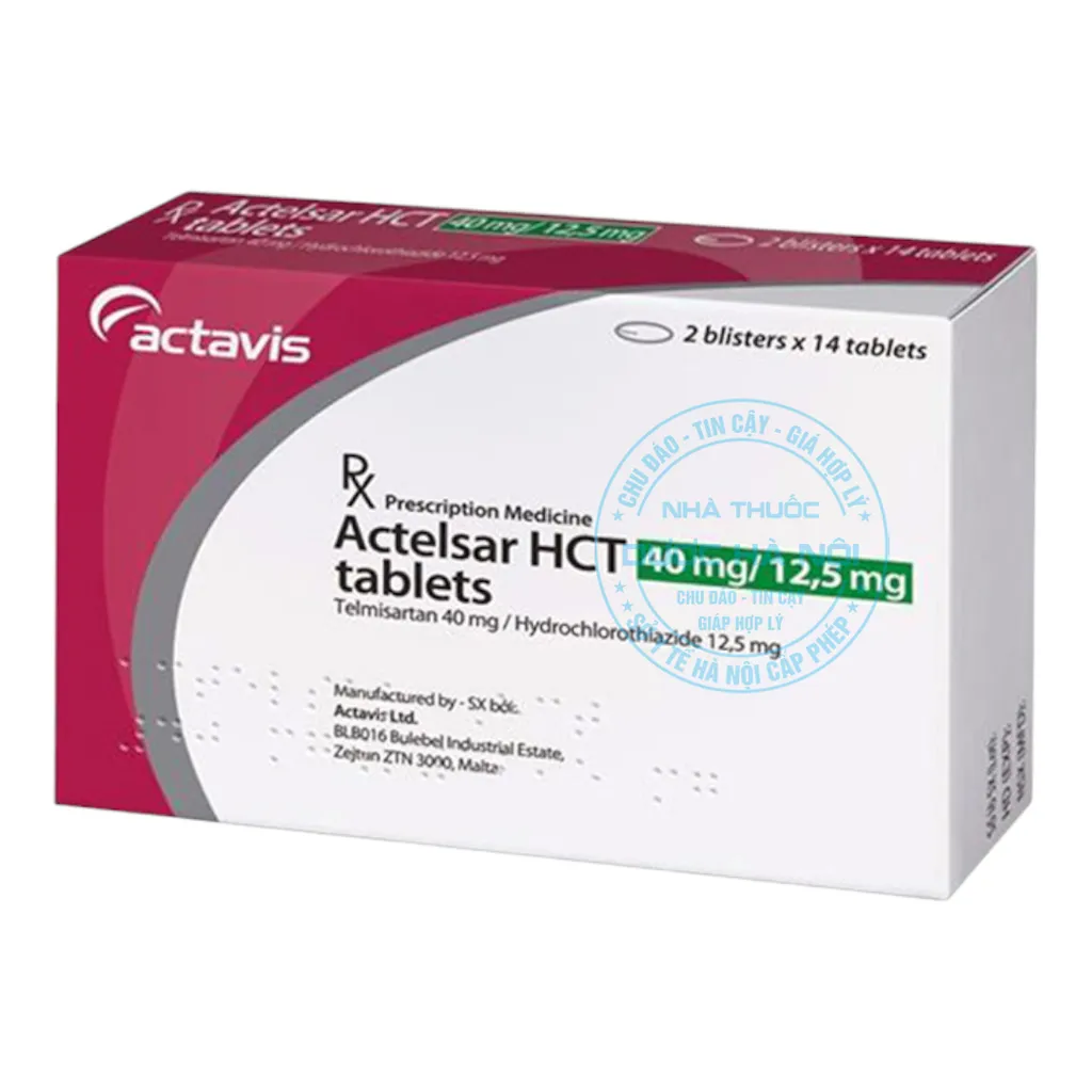 Thuốc Actelsar HCT 40mg/12
