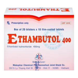 Thuốc Ethambutol 400 điều trị bệnh lao