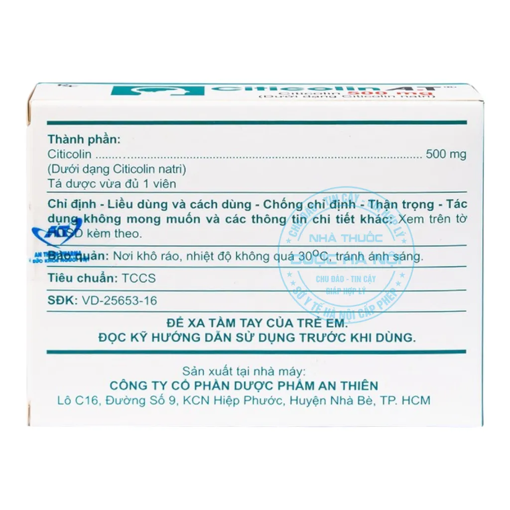 Thuốc Citicolin A.T 500mg