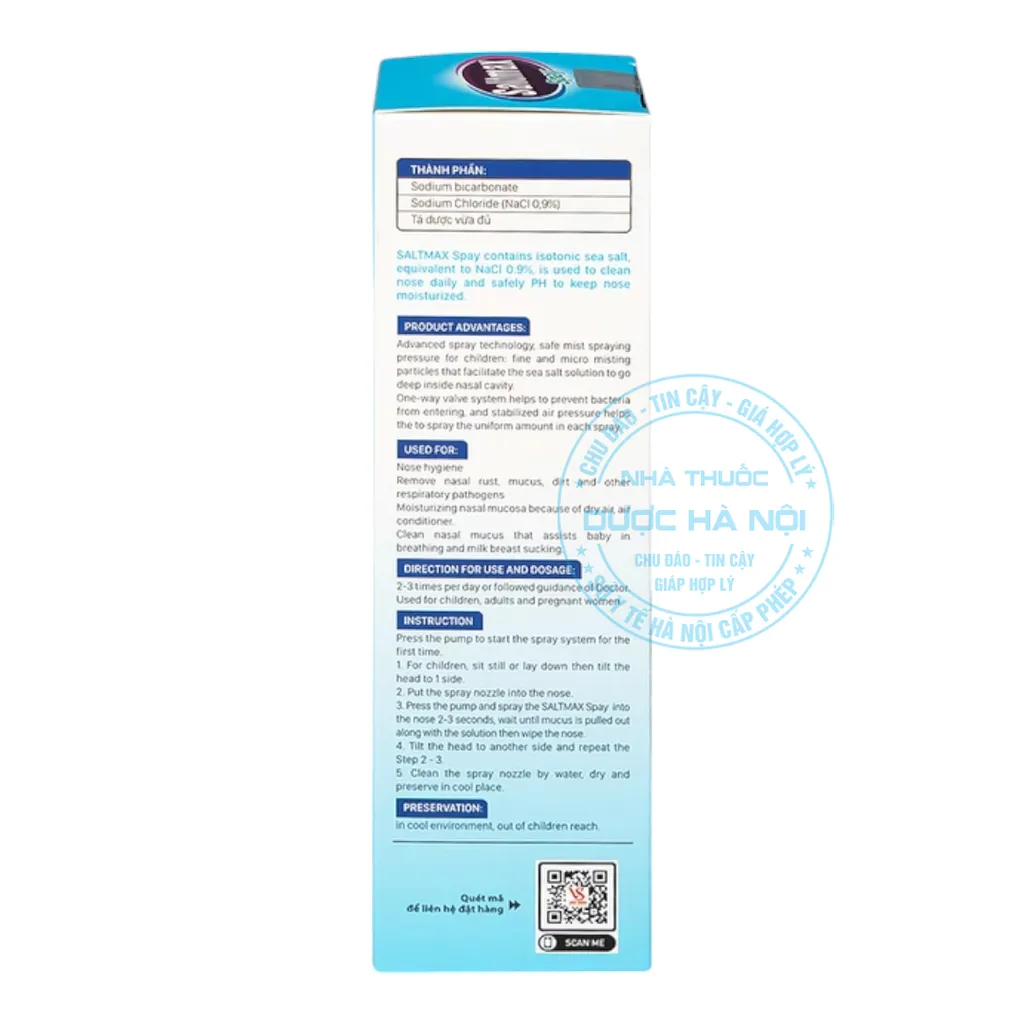 Dung dịch vệ sinh mũi Saltmax Spay 100ml