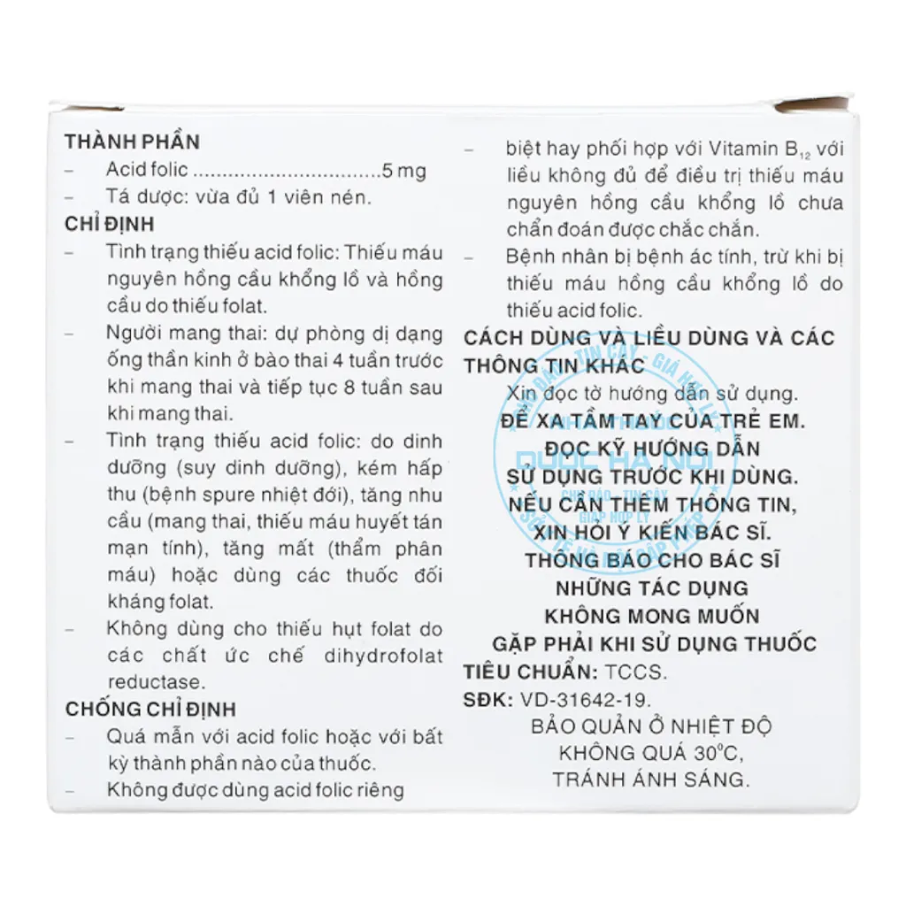Thuốc Folacid Pharmedic
