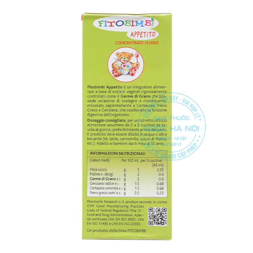 Siro Fitobimbi Appetito