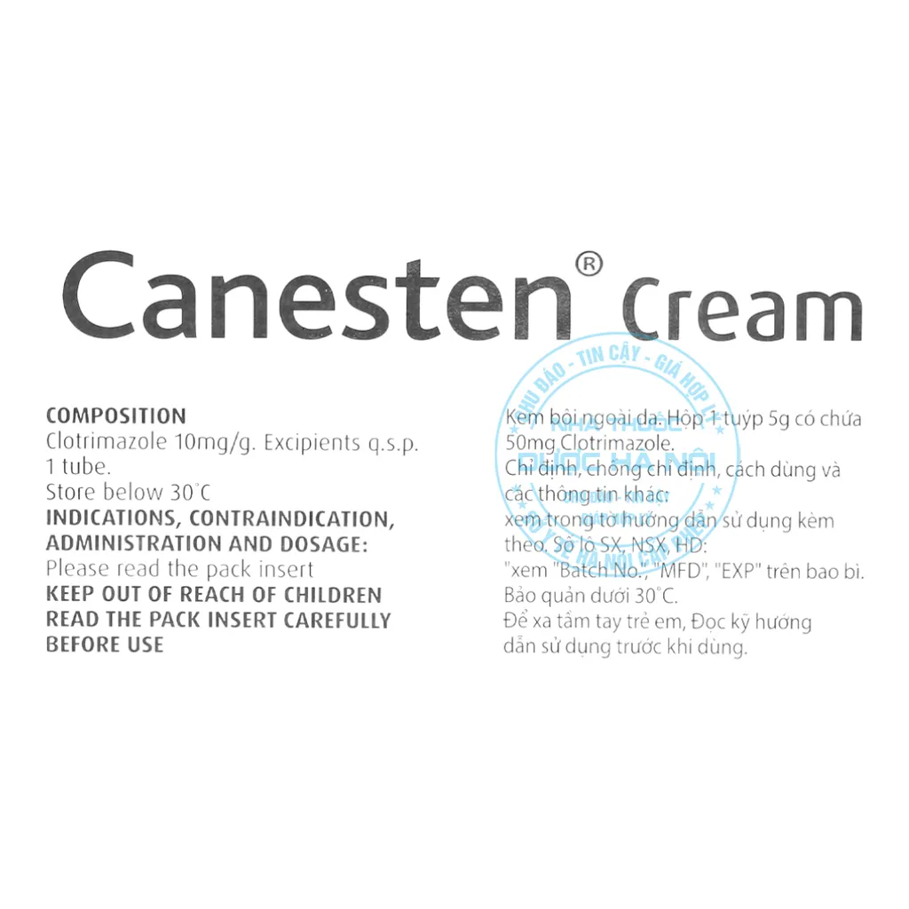 Thuốc kem Canesten Cream