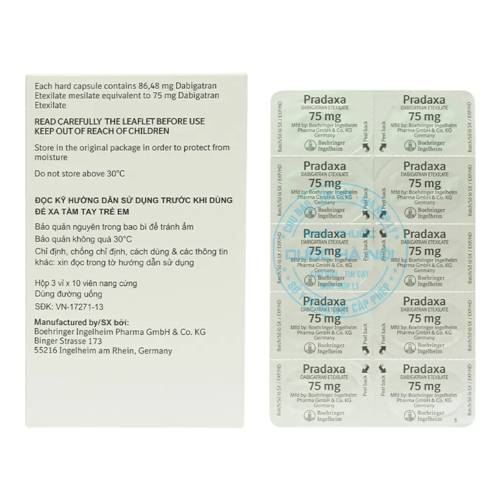 Thuốc Pradaxa 75mg
