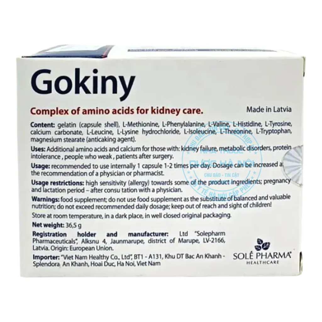 Viên uống Gokiny Solé Pharm