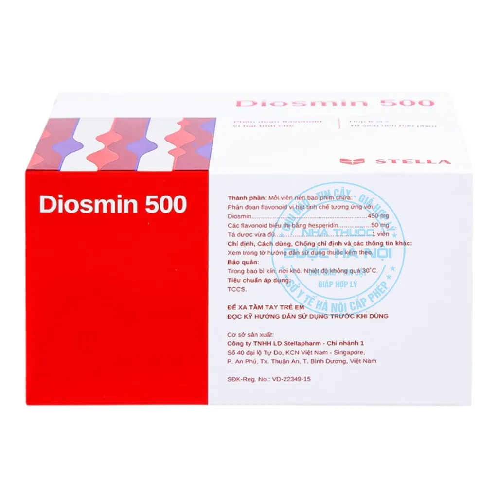 Thuốc Diosmin 500