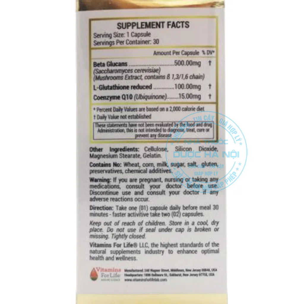 Viên uống Beta Gluta One