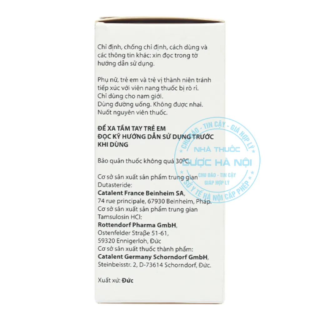 Thuốc Duodart 0.5mg/0.4mg