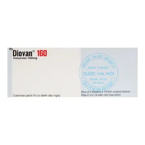 Thuốc Diovan 160mg thuốc trị bệnh tăng huyết áp, suy tim (2 vỉ x 14 viên)