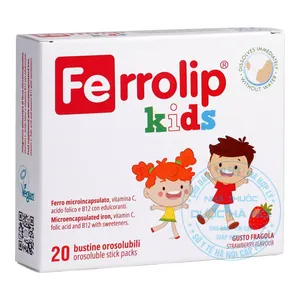 Ferrolip Kids Hộp 30 gói - Bổ sung sắt cho trẻ em