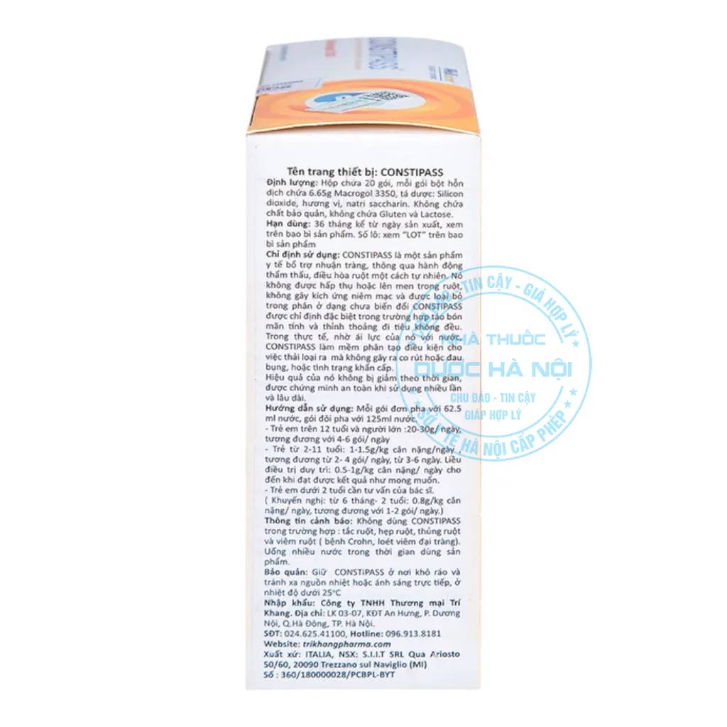 Bột uống nhuận tràng Constipass