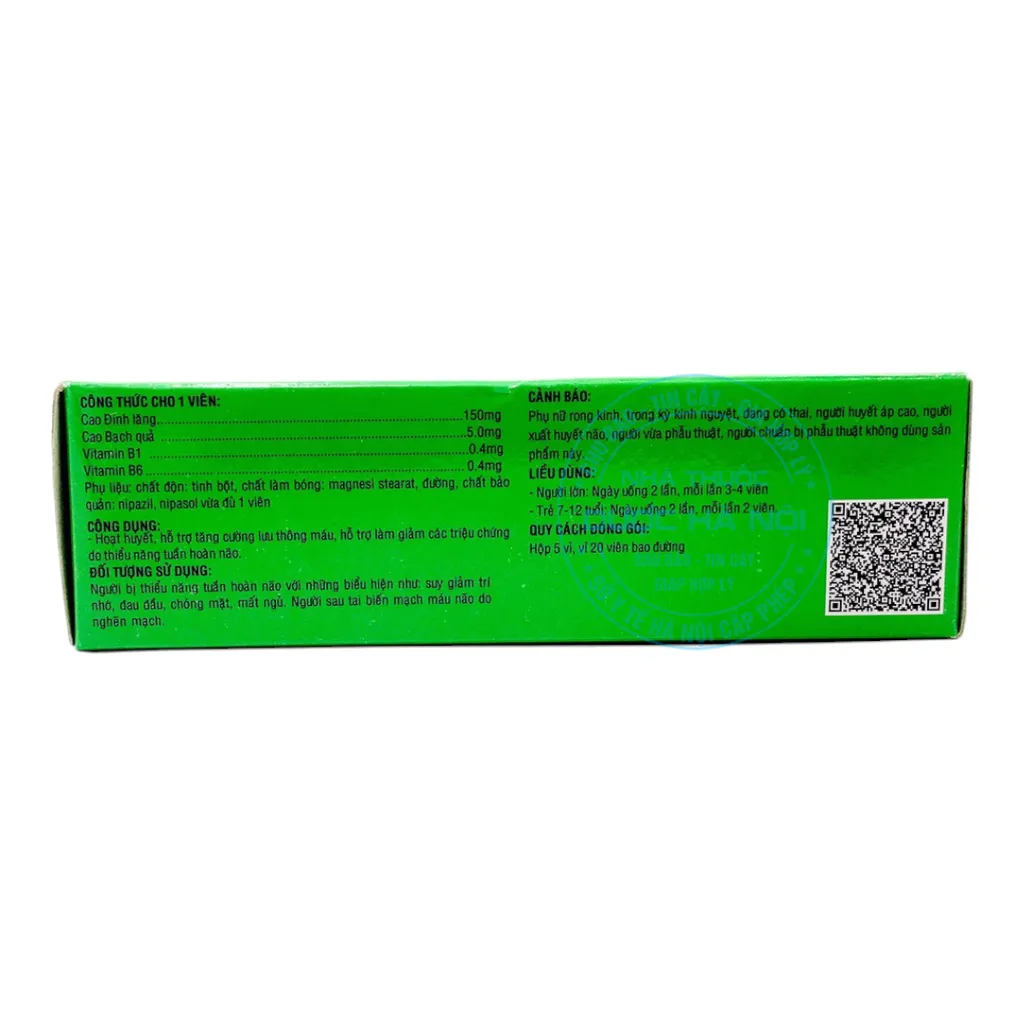 Hoạt Huyết Dưỡng Não Đại Uy