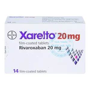 Thuốc Xarelto 20mg thuốc dự phòng đột quỵ (1 vỉ x 14 viên)