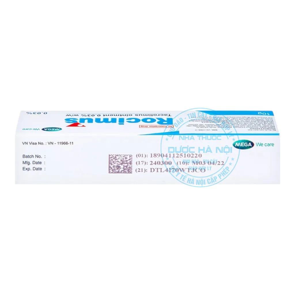 thuốc mỡ Rocimus 0.03%