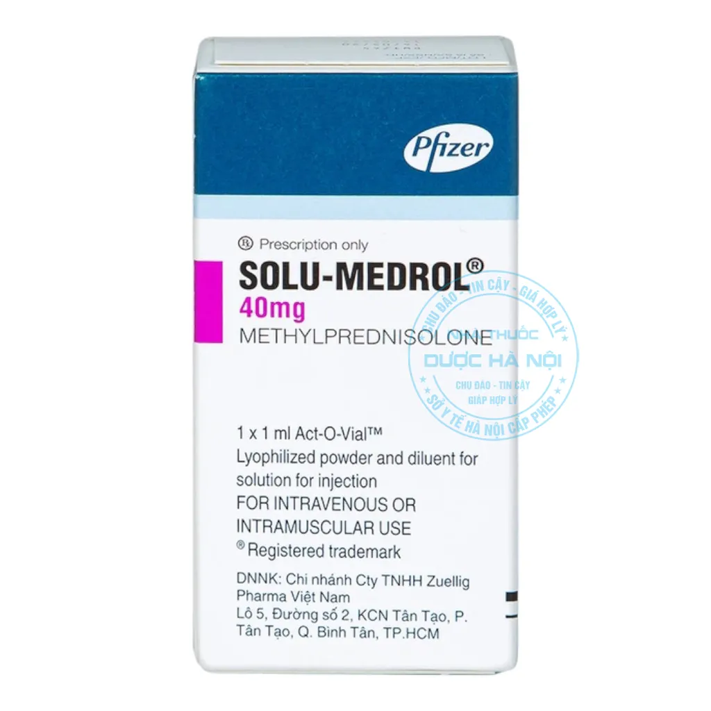 Thuốc Solu-medrol 40mg