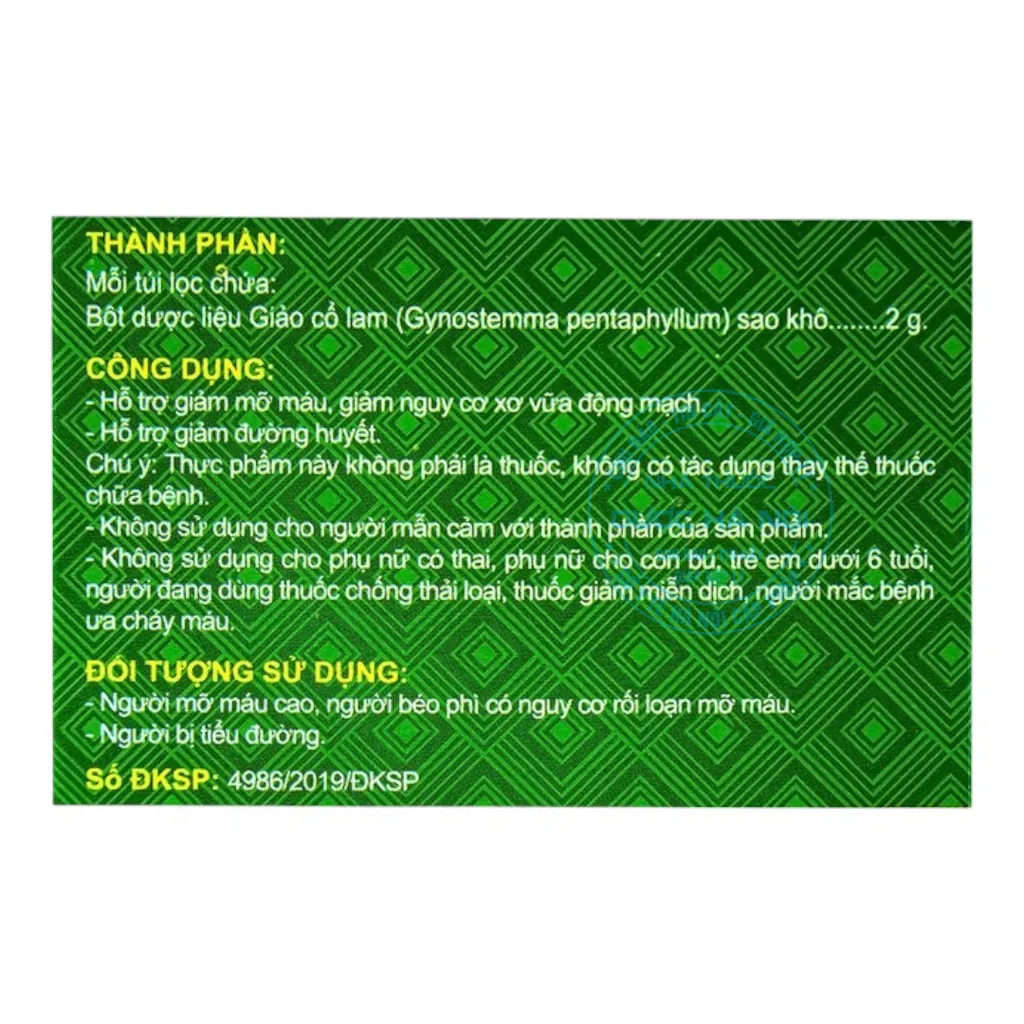 Trà túi lọc Giảo Cổ Lam Tuệ Linh