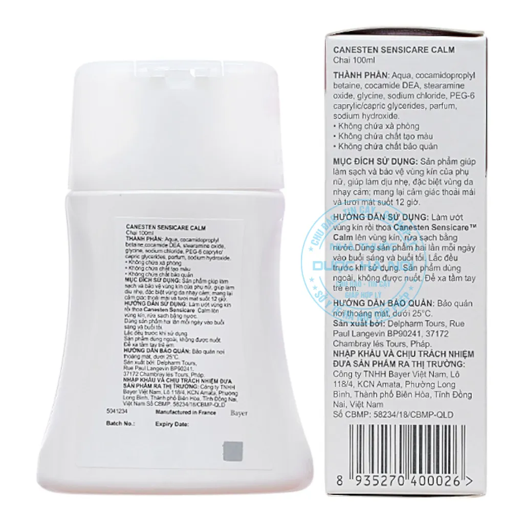 Dung dịch vệ sinh Canesten Sensicare Calm 100ml