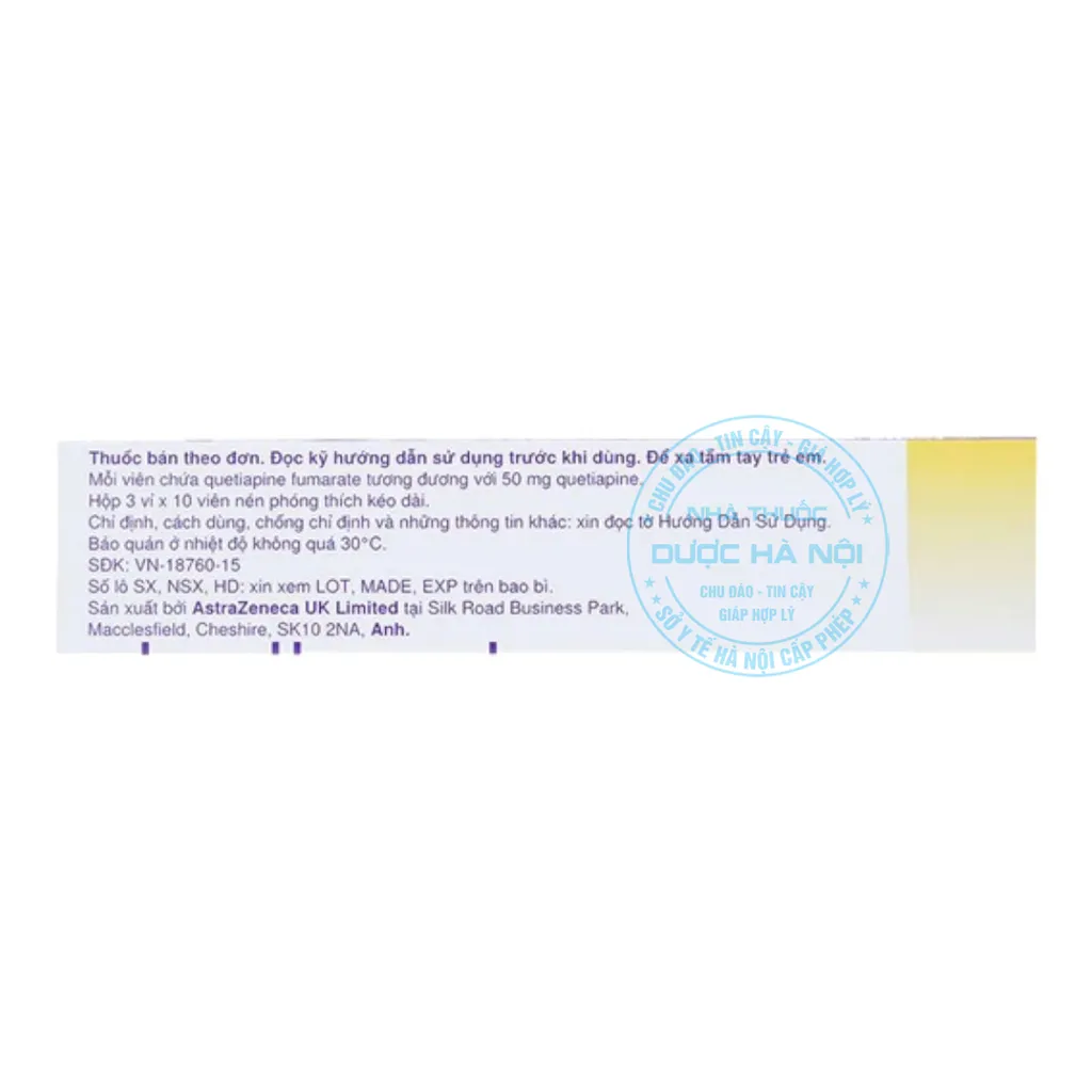Thuốc Seroquel XR 50mg