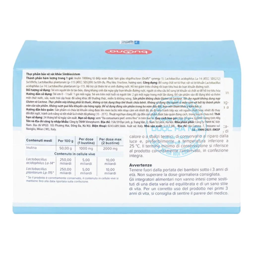 men vi sinh Simbiosistem Gocce 10ml