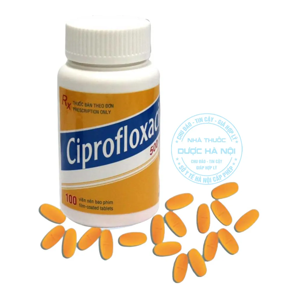 Thuốc Ciprofloxacin 500mg