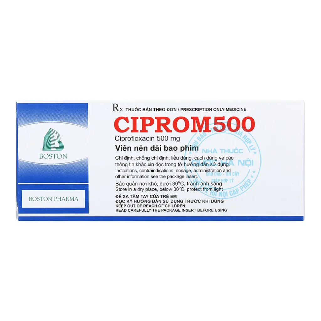 Thuốc Ciprom 500mg Boston điều trị nhiễm khuẩn nặng