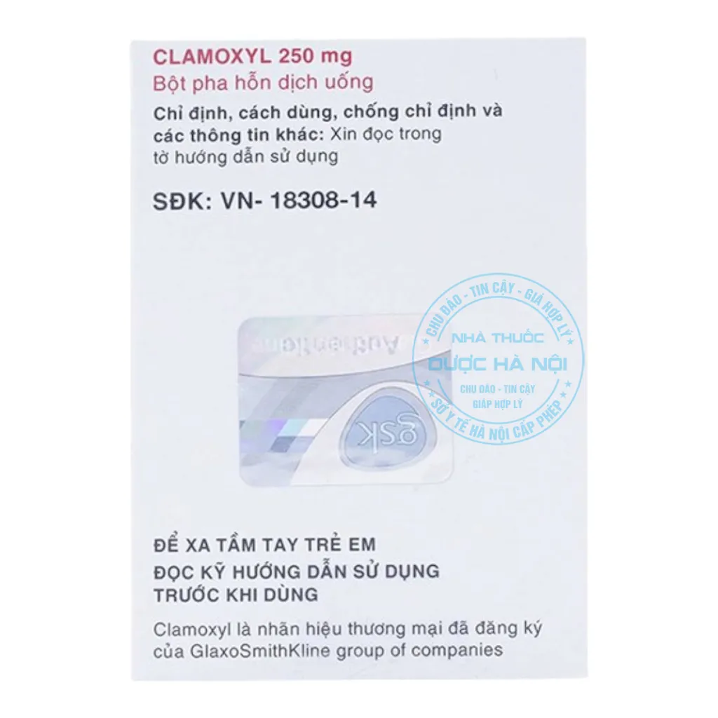 Thuốc Clamoxyl 250mg